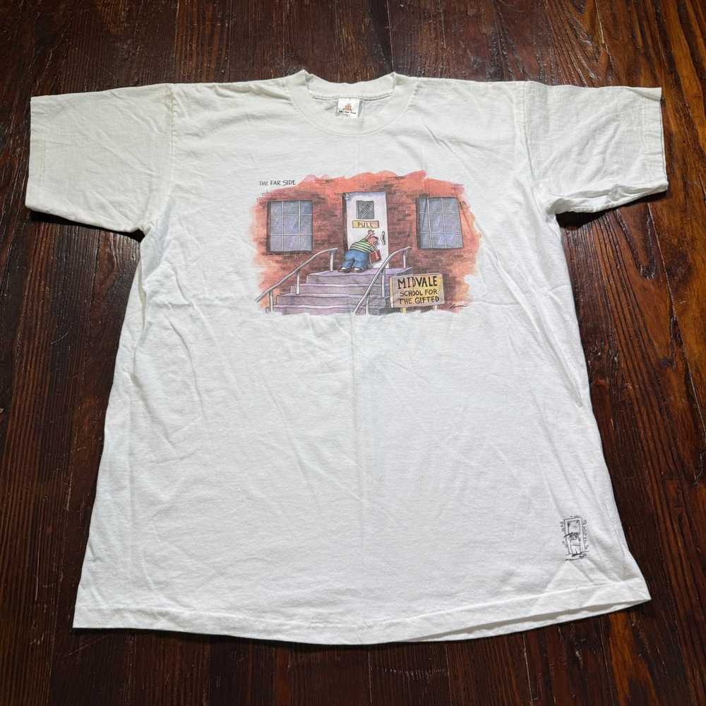 Vintage 90s Far Side Shirt Mens XL Midvale School for the Gifted Single Stitch